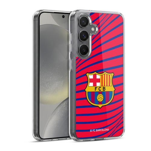 FC Barcelona Graphics Texture Soft Gel Case for Samsung Galaxy S24 5G & MagSafe