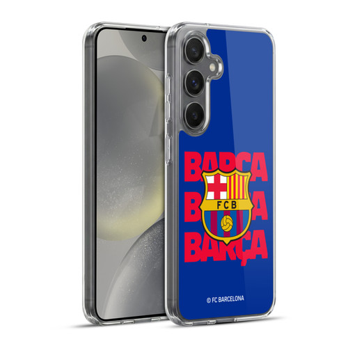 FC Barcelona Graphics Barca Crest Soft Gel Case for Samsung Galaxy S24+ 5G & MagSafe