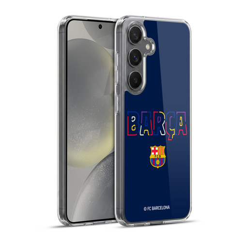FC Barcelona Graphics Neon Barca Soft Gel Case for Samsung Galaxy S24+ 5G & MagSafe