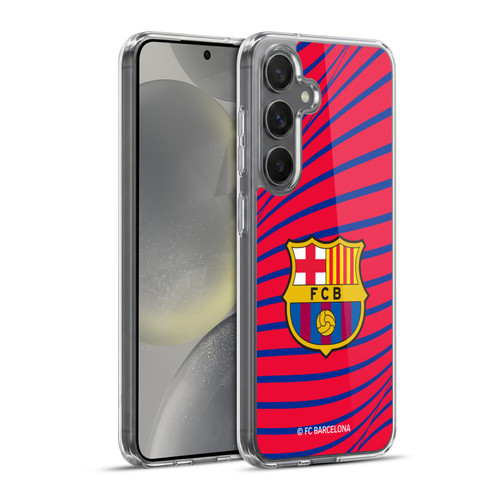 FC Barcelona Graphics Texture Soft Gel Case for Samsung Galaxy S24+ 5G & MagSafe