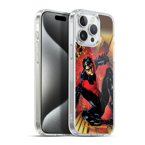 Batman DC Comics Nightwing Red Logo Suit #1 2011 Soft Gel Case for Apple iPhone 15 Pro Max & MagSafe