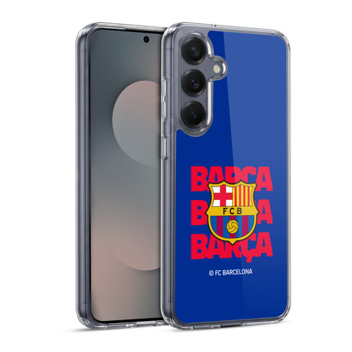 FC Barcelona Graphics Barca Crest Soft Gel Case for Samsung Galaxy S25 & MagSafe