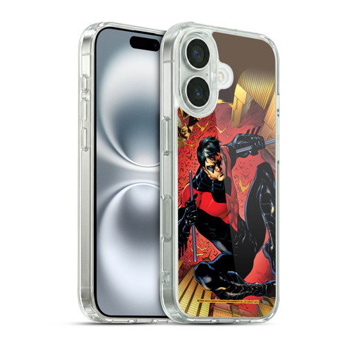 Batman DC Comics Nightwing Red Logo Suit #1 2011 Soft Gel Case for Apple iPhone 16 & MagSafe