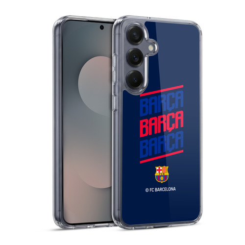 FC Barcelona Graphics Barca Type Soft Gel Case for Samsung Galaxy S25 & MagSafe