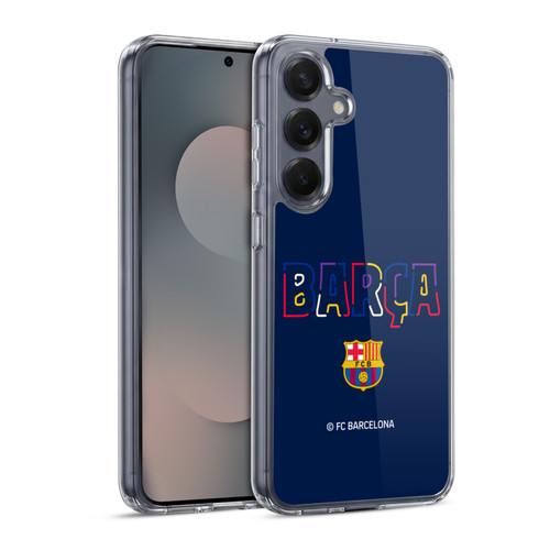 FC Barcelona Graphics Neon Barca Soft Gel Case for Samsung Galaxy S25 & MagSafe
