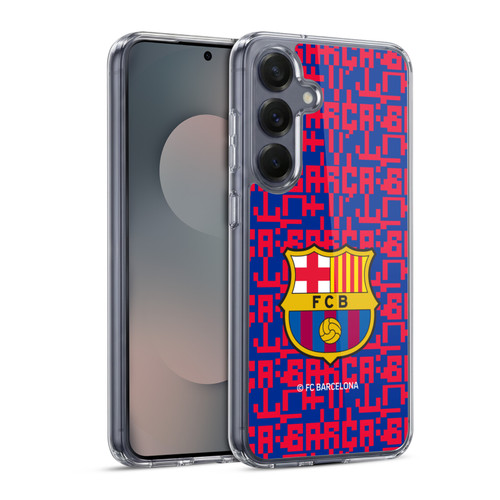 FC Barcelona Graphics Pattern Soft Gel Case for Samsung Galaxy S25 & MagSafe
