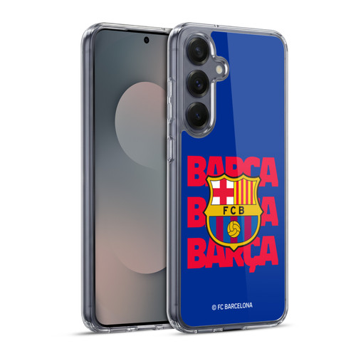 FC Barcelona Graphics Barca Crest Soft Gel Case for Samsung Galaxy S25+ & MagSafe