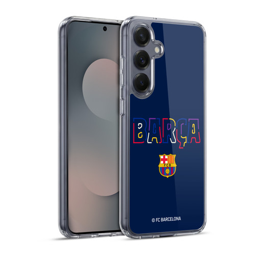 FC Barcelona Graphics Neon Barca Soft Gel Case for Samsung Galaxy S25+ & MagSafe