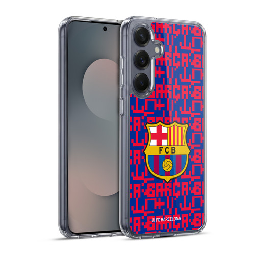 FC Barcelona Graphics Pattern Soft Gel Case for Samsung Galaxy S25+ & MagSafe