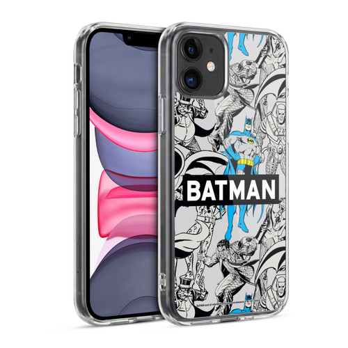 Batman DC Comics Vintage Fashion Patterns Soft Gel Case for Apple iPhone 11