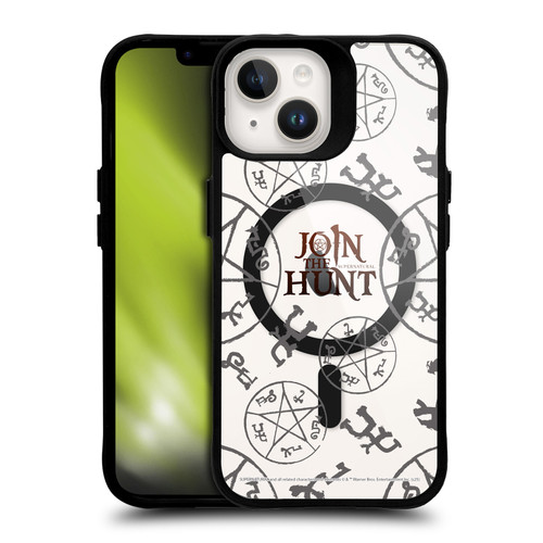Supernatural Character Art Join The Hunt BLACK SHOCKPROOF BUMPER CASE COMPATIBLE WITH Apple iPhone 14 & MAGSAFE