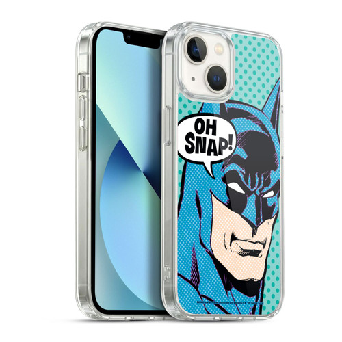 Batman DC Comics Vintage Fashion Pop Art Soft Gel Case for Apple iPhone 13