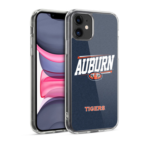 Auburn University AU Auburn University Double Bar Soft Gel Case for Apple iPhone 11