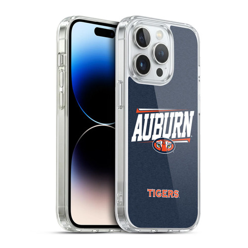 Auburn University AU Auburn University Double Bar Soft Gel Case for Apple iPhone 13 Pro & MagSafe