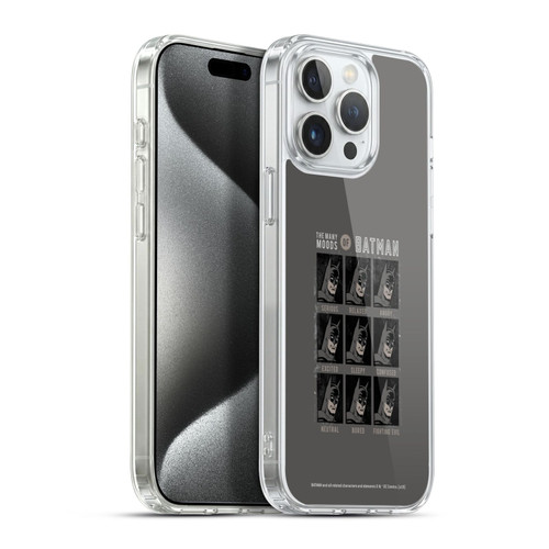 Batman DC Comics Vintage Fashion Many Moods Soft Gel Case for Apple iPhone 15 Pro Max & MagSafe