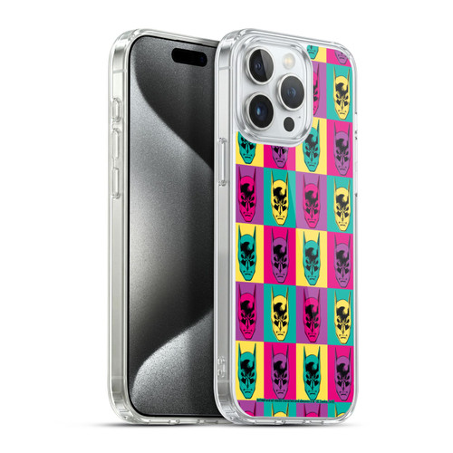 Batman DC Comics Vintage Fashion Pop Art Head Soft Gel Case for Apple iPhone 15 Pro Max & MagSafe