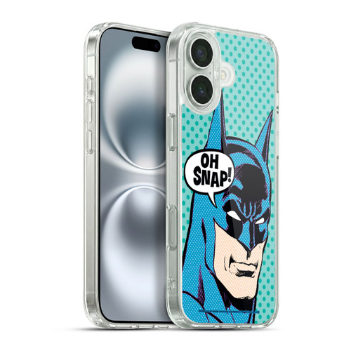 Batman DC Comics Vintage Fashion Pop Art Soft Gel Case for Apple iPhone 16 Plus & MagSafe