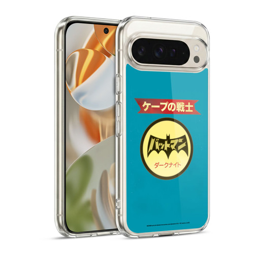 Batman DC Comics Vintage Fashion Japanese Logo Soft Gel Case for Google Pixel 9 / Pixel 9 Pro