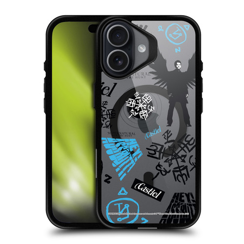Supernatural Character Art Castiel BLACK SHOCKPROOF BUMPER CASE COMPATIBLE WITH Apple iPhone 17 & MAGSAFE
