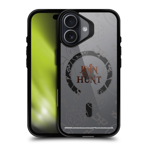 Supernatural Character Art Join The Hunt BLACK SHOCKPROOF BUMPER CASE COMPATIBLE WITH Apple iPhone 17 & MAGSAFE
