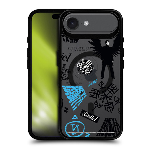 Supernatural Character Art Castiel BLACK SHOCKPROOF BUMPER CASE COMPATIBLE WITH Apple iPhone 17 Air & MAGSAFE