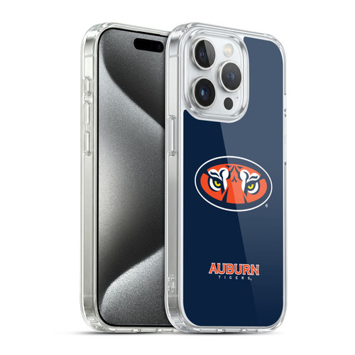 Auburn University AU Auburn University Plain Soft Gel Case for Apple iPhone 15 Pro & MagSafe