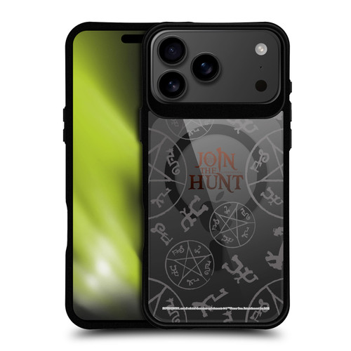 Supernatural Character Art Join The Hunt BLACK SHOCKPROOF BUMPER CASE COMPATIBLE WITH Apple iPhone 17 Pro Max & MAGSAFE