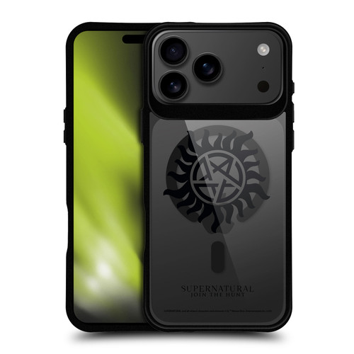 Supernatural Character Art Protection BLACK SHOCKPROOF BUMPER CASE COMPATIBLE WITH Apple iPhone 17 Pro Max & MAGSAFE