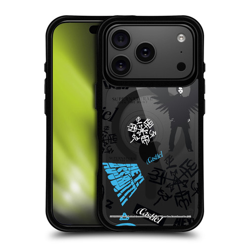 Supernatural Character Art Castiel BLACK SHOCKPROOF BUMPER CASE COMPATIBLE WITH Apple iPhone 17 Pro & MAGSAFE