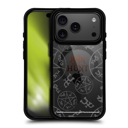 Supernatural Character Art Join The Hunt BLACK SHOCKPROOF BUMPER CASE COMPATIBLE WITH Apple iPhone 17 Pro & MAGSAFE