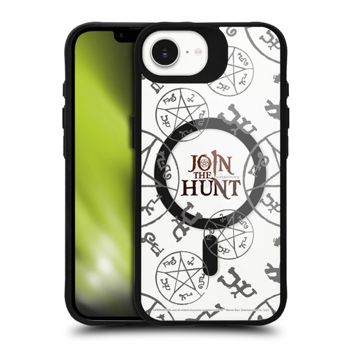 Supernatural Character Art Join The Hunt BLACK SHOCKPROOF BUMPER CASE COMPATIBLE WITH Apple iPhone 16e / Apple iPhone 17e & MAGSAFE