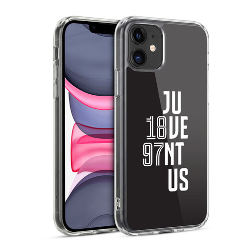 Juventus Football Club Art 1987 Logo Typography Soft Gel Case for Apple iPhone 11