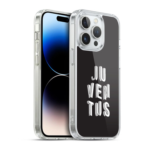 Juventus Football Club Art Logo Typography Soft Gel Case for Apple iPhone 14 Pro & MagSafe