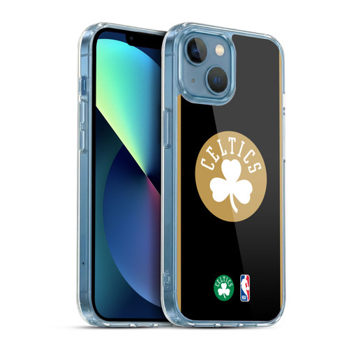 NBA Boston Celtics Logo Black Gold Design Soft Gel Case for Apple iPhone 13 Mini & MagSafe