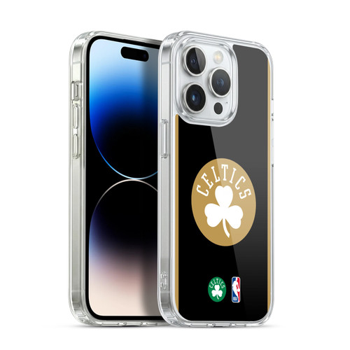 NBA Boston Celtics Logo Black Gold Design Soft Gel Case for Apple iPhone 13 Pro & MagSafe