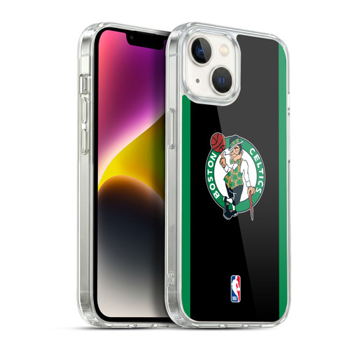 NBA Boston Celtics Logo Black Green Design Soft Gel Case for Apple iPhone 14