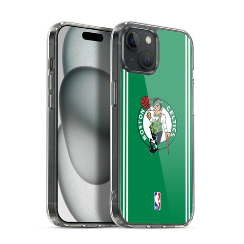 NBA Boston Celtics Logo Green Design Soft Gel Case for Apple iPhone 15 Plus & MagSafe