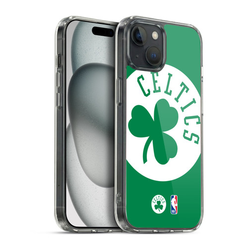 NBA Boston Celtics Logo Oversized Soft Gel Case for Apple iPhone 15 Plus & MagSafe