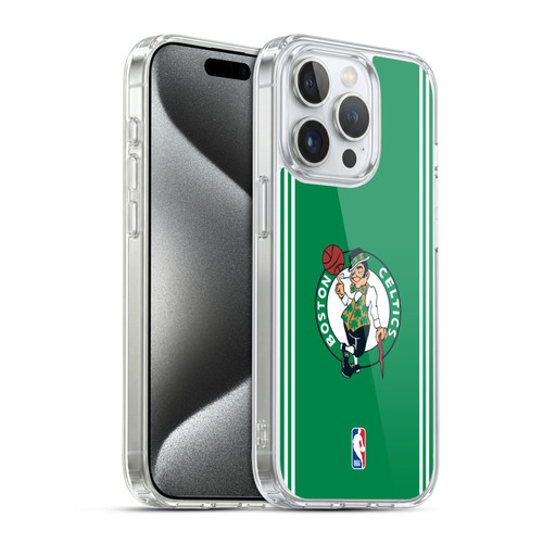 NBA Boston Celtics Logo Green Design Soft Gel Case for Apple iPhone 15 Pro & MagSafe