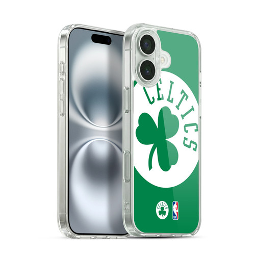 NBA Boston Celtics Logo Oversized Soft Gel Case for Apple iPhone 16 Plus & MagSafe