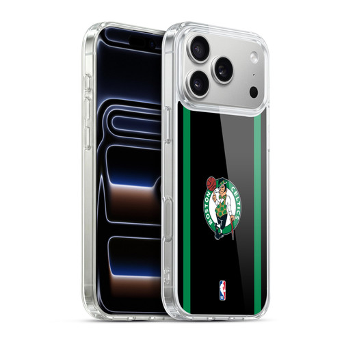 NBA Boston Celtics Logo Black Green Design Soft Gel Case for Apple iPhone 17 Pro Max