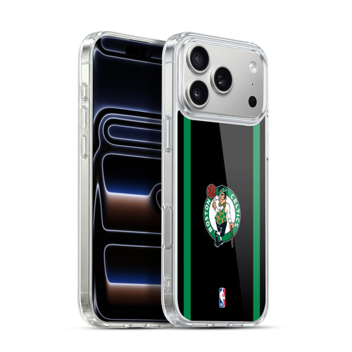 NBA Boston Celtics Logo Black Green Design Soft Gel Case for Apple iPhone 17 Pro Max