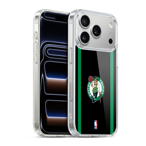 NBA Boston Celtics Logo Black Green Design Soft Gel Case for Apple iPhone 17 Pro