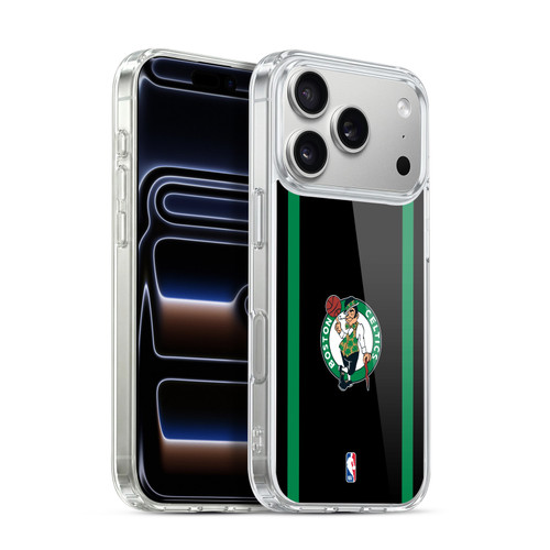 NBA Boston Celtics Logo Black Green Design Soft Gel Case for Apple iPhone 17 Pro