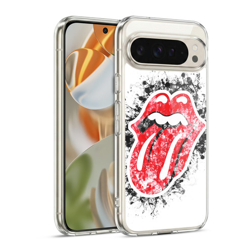 The Rolling Stones Licks Collection Distressed Look Tongue Soft Gel Case for Google Pixel 9 / Pixel 9 Pro