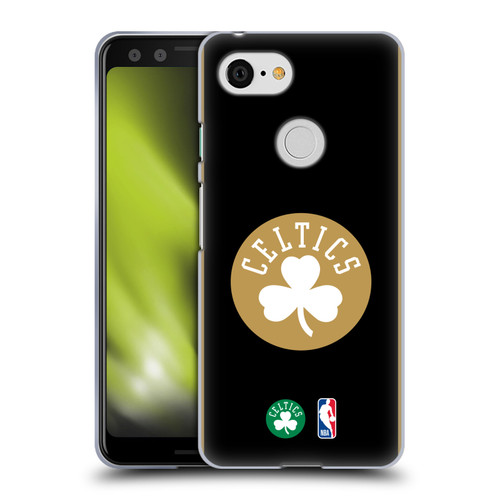 NBA Boston Celtics Logo Black Gold Design Soft Gel Case for Google Pixel 3