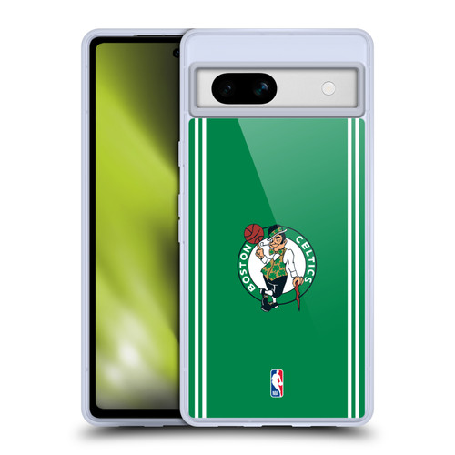 NBA Boston Celtics Logo Green Design Soft Gel Case for Google Pixel 7a
