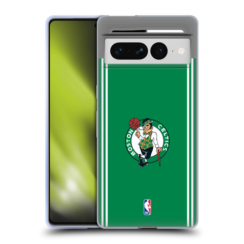 NBA Boston Celtics Logo Green Design Soft Gel Case for Google Pixel 7 Pro