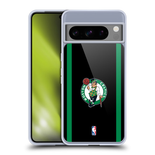 NBA Boston Celtics Logo Black Green Design Soft Gel Case for Google Pixel 8 Pro