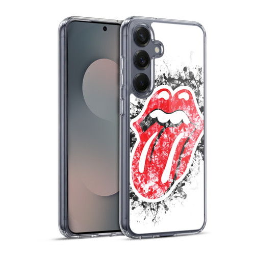 The Rolling Stones Licks Collection Distressed Look Tongue Soft Gel Case for Samsung Galaxy S25+ & MagSafe